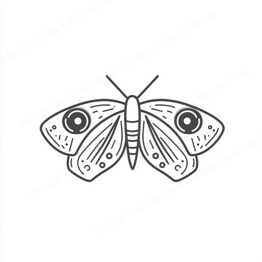 Moth Vector Graphic preview