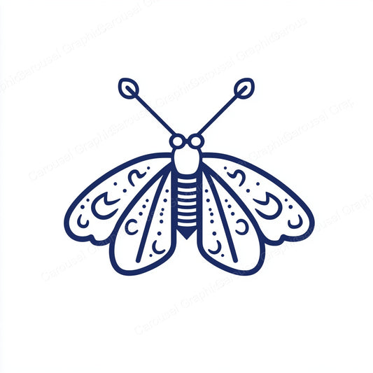 Moth Vector Graphic preview