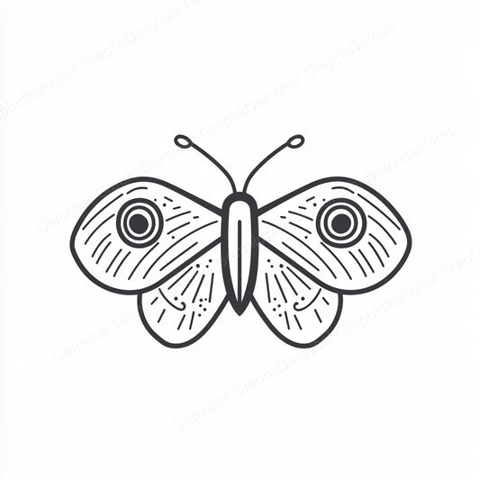 Moth Vector Graphic preview