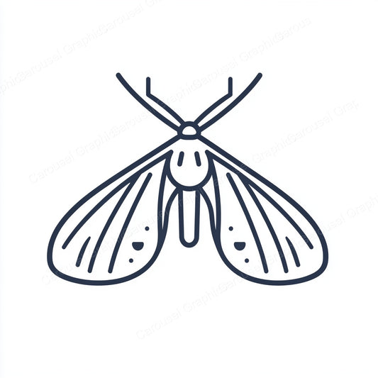 Moth Vector Graphic preview