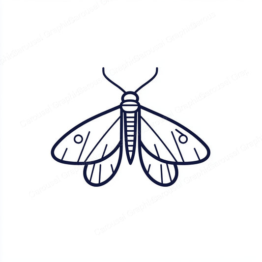 Moth Vector Graphic preview