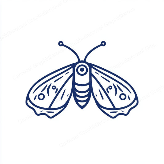 Moth Vector Graphic preview