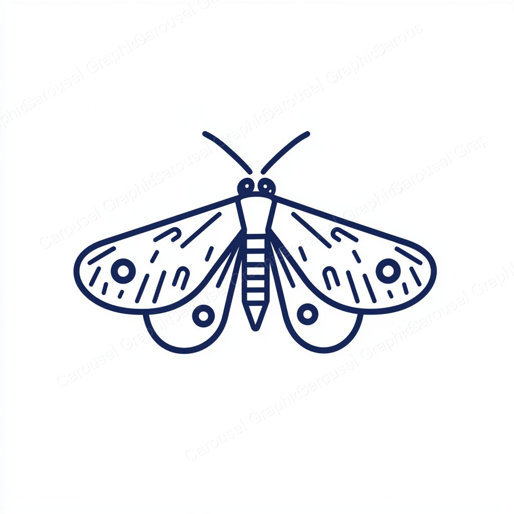 Moth Vector Graphic preview