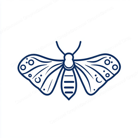 Moth Vector Graphic preview