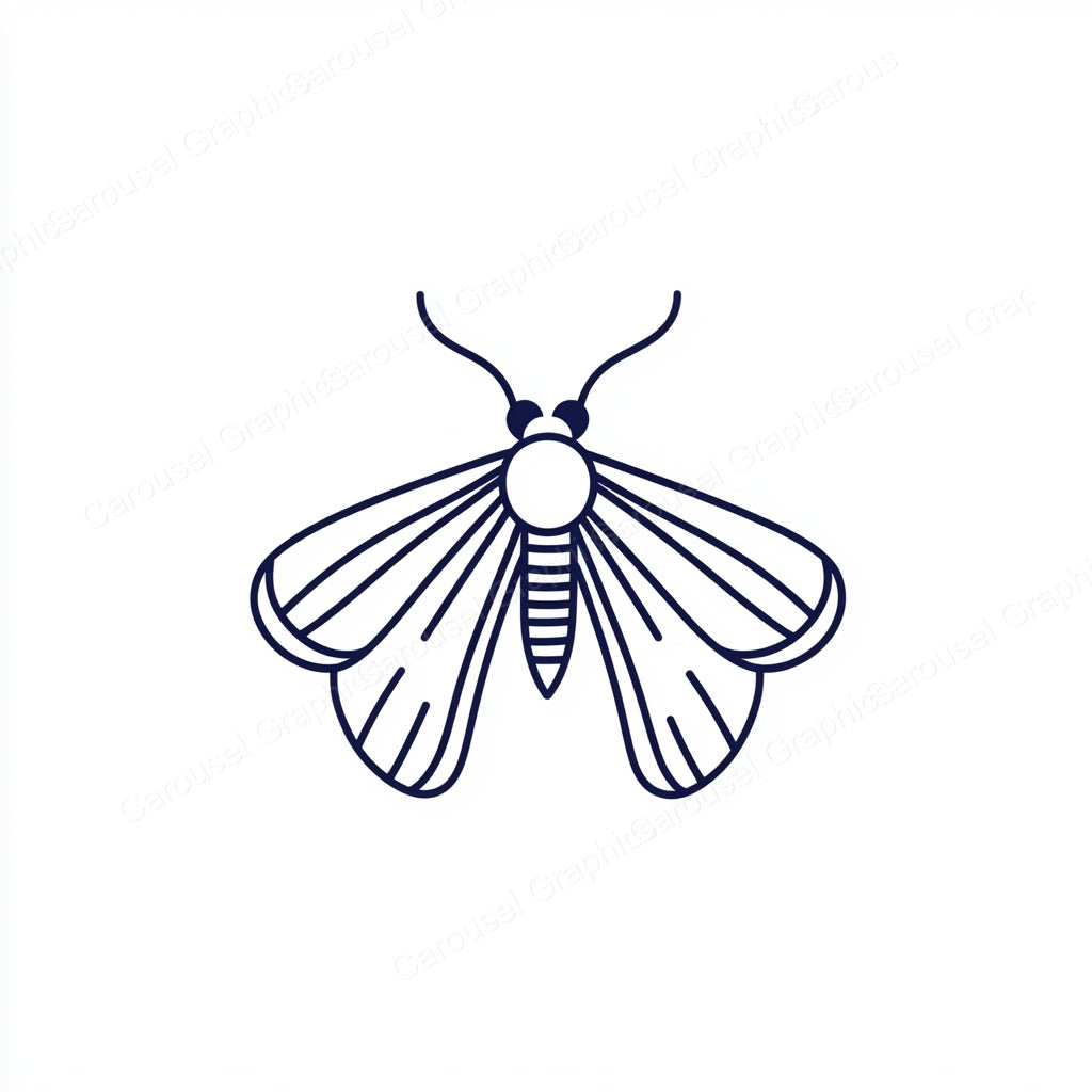 Moth Vector Graphic preview