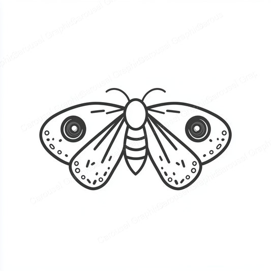 Moth Vector Graphic preview
