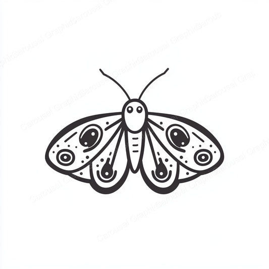 Moth Vector Graphic preview
