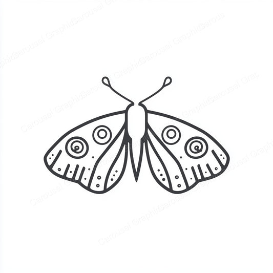 Moth Vector Graphic preview
