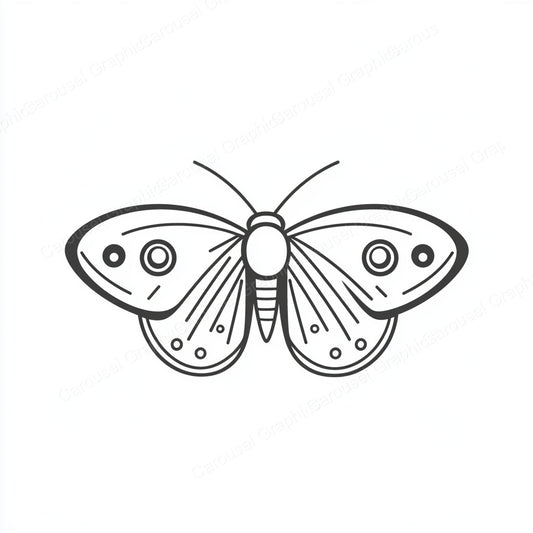 Moth Vector Graphic preview