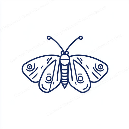 Moth Vector Graphic preview