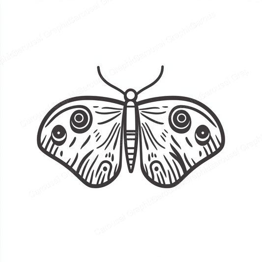 Moth Vector Graphic preview