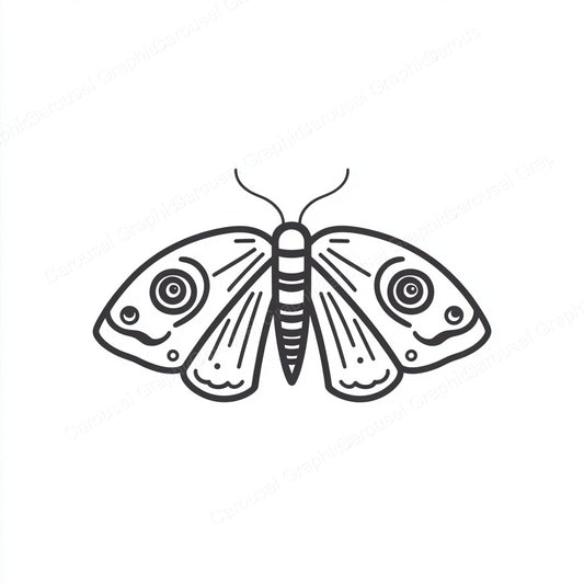 Moth Vector Graphic preview