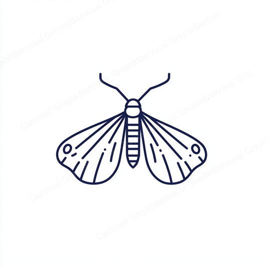 Moth Vector Graphic preview