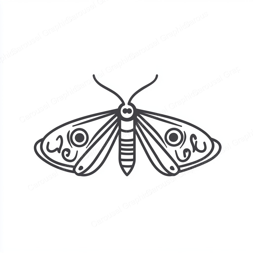 Moth Vector Graphic preview