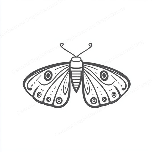 Moth Vector Graphic preview