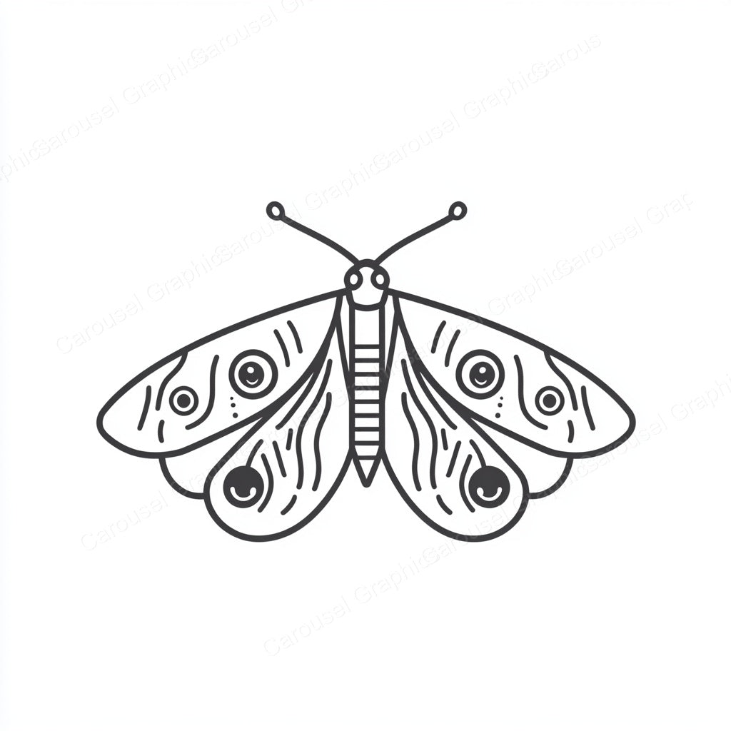 Moth Vector Graphic preview