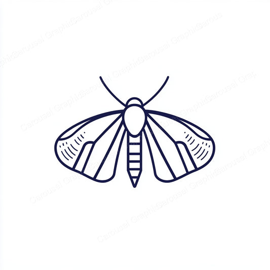 Moth Vector Graphic preview