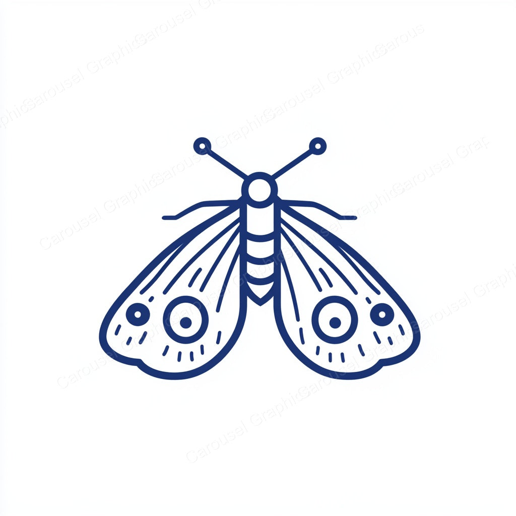 Moth Vector Graphic preview