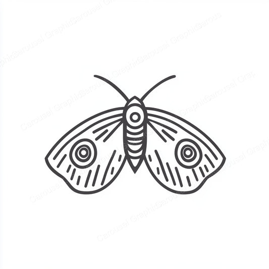 Moth Vector Graphic preview
