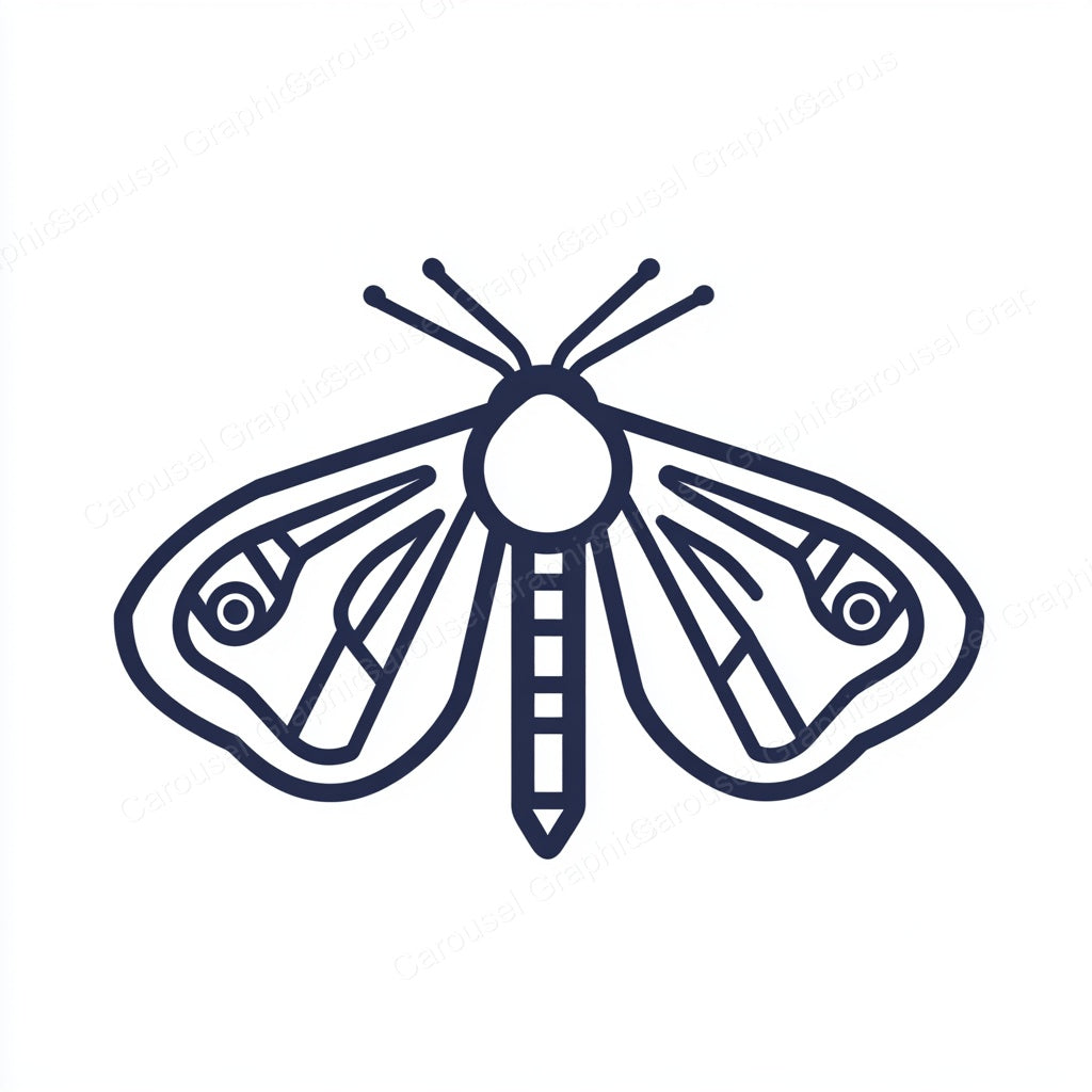 Moth Vector Graphic preview