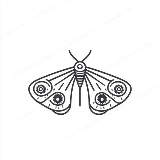 Moth Vector Graphic preview
