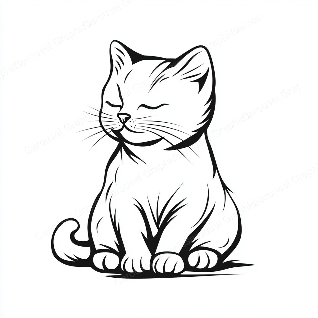 Kitten Vector Graphic preview