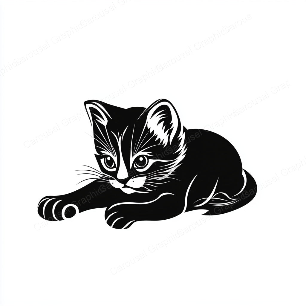 Kitten Vector Graphic preview