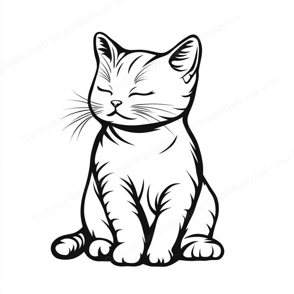 Kitten Vector Graphic preview