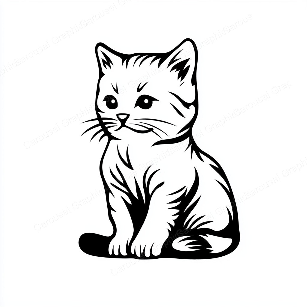 Kitten Vector Graphic preview
