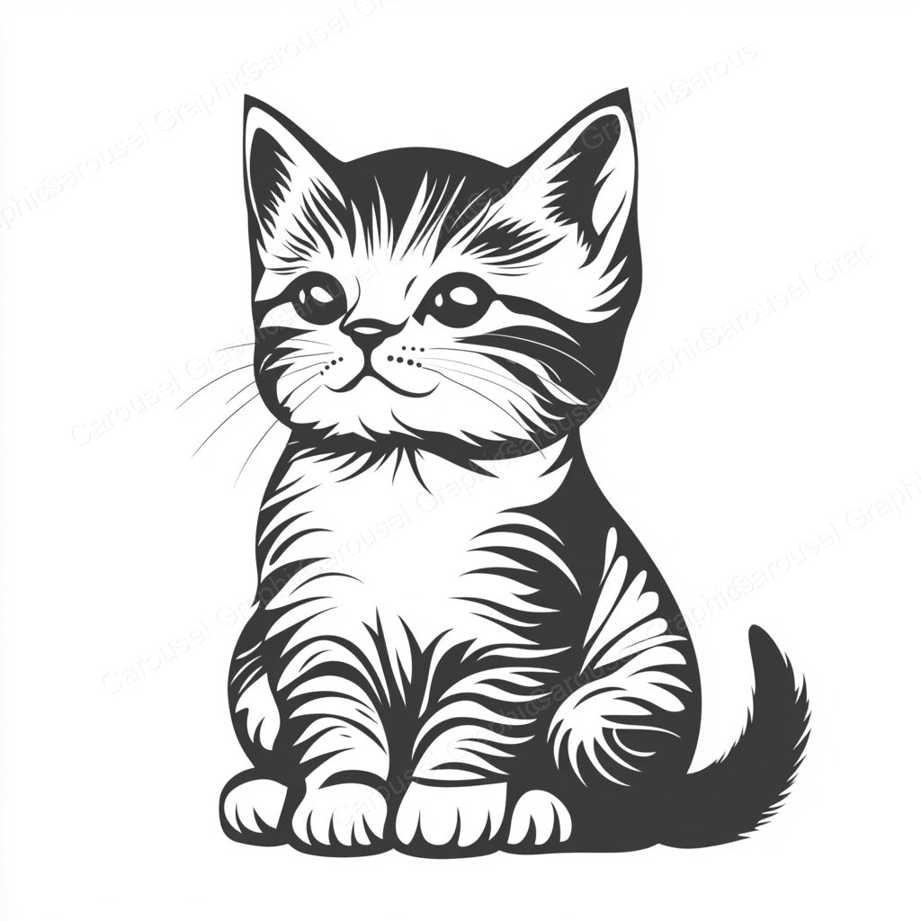 Kitten Vector Graphic preview