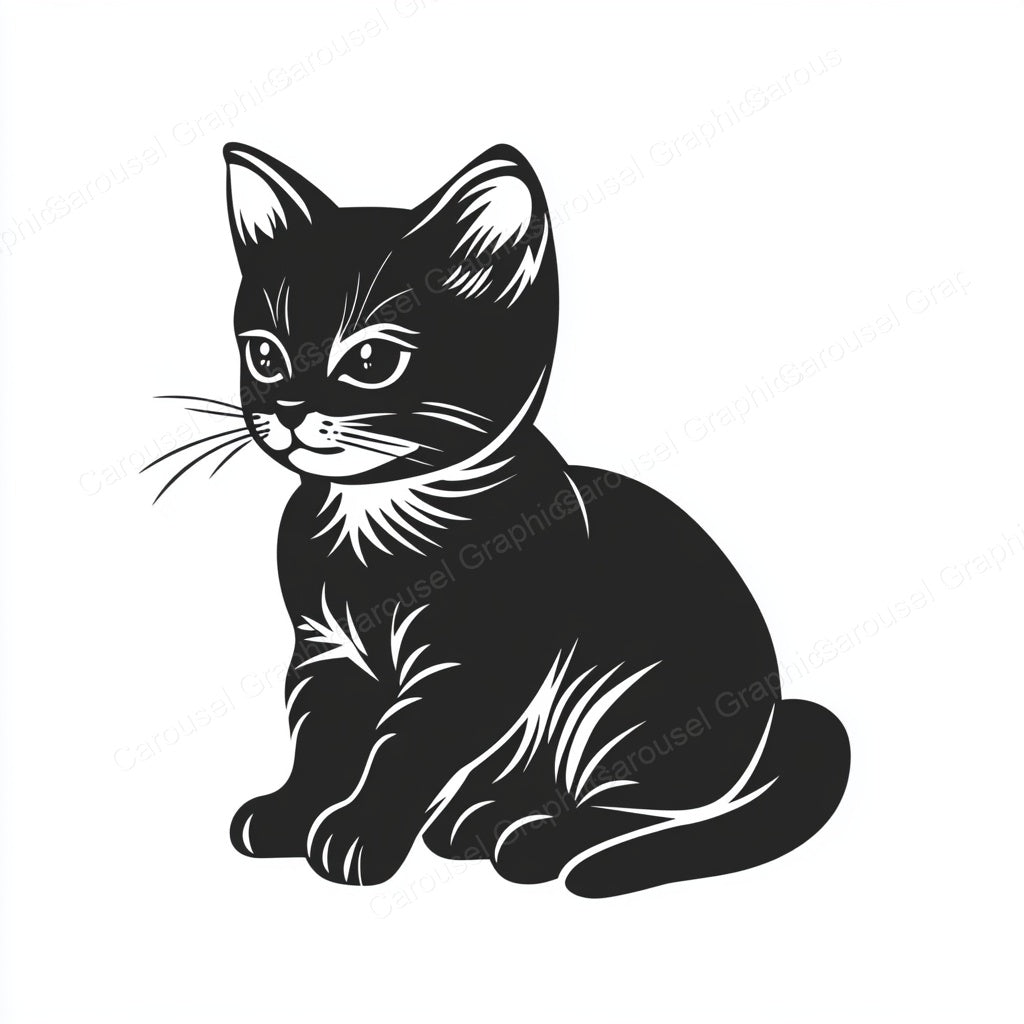 Kitten Vector Graphic preview
