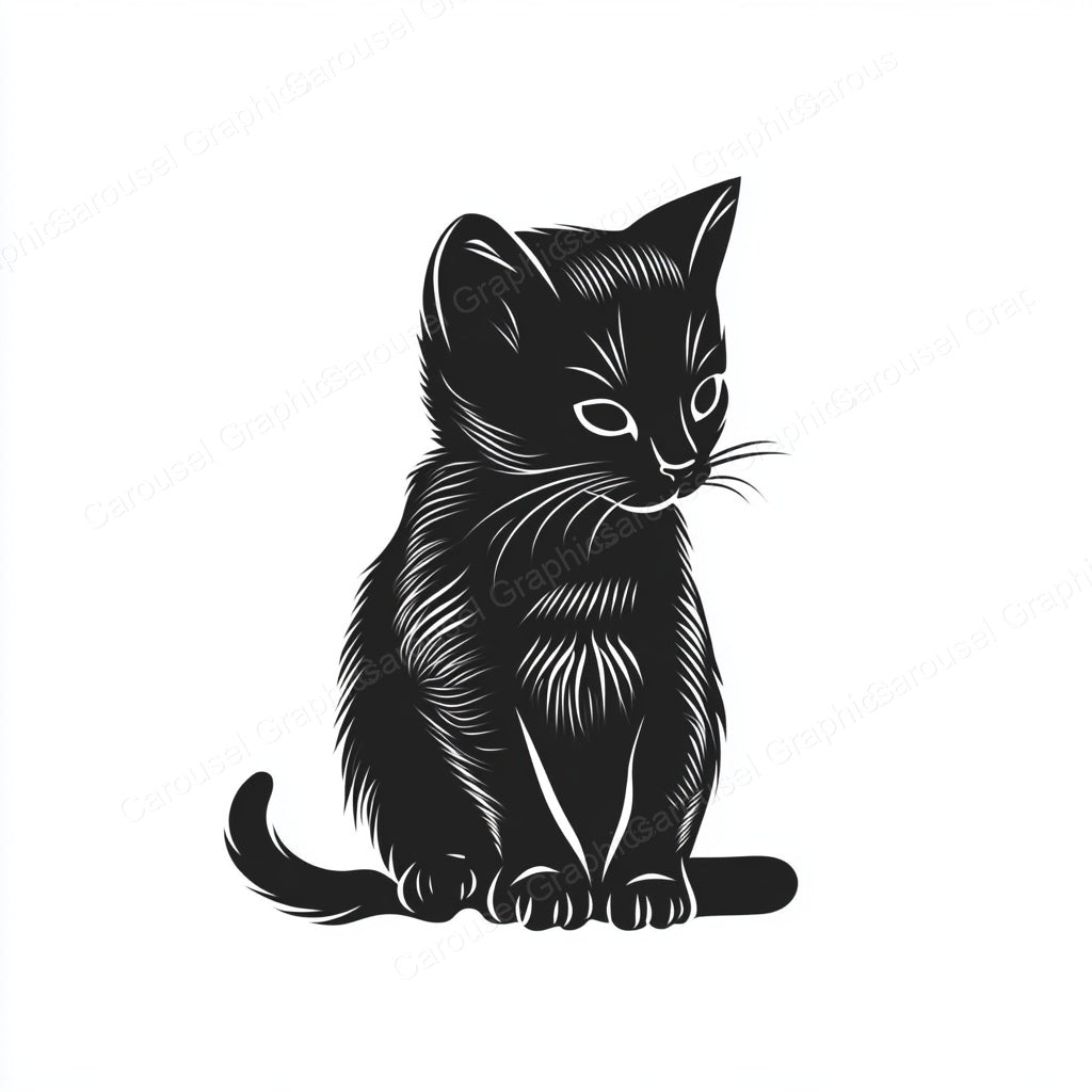 Kitten Vector Graphic preview