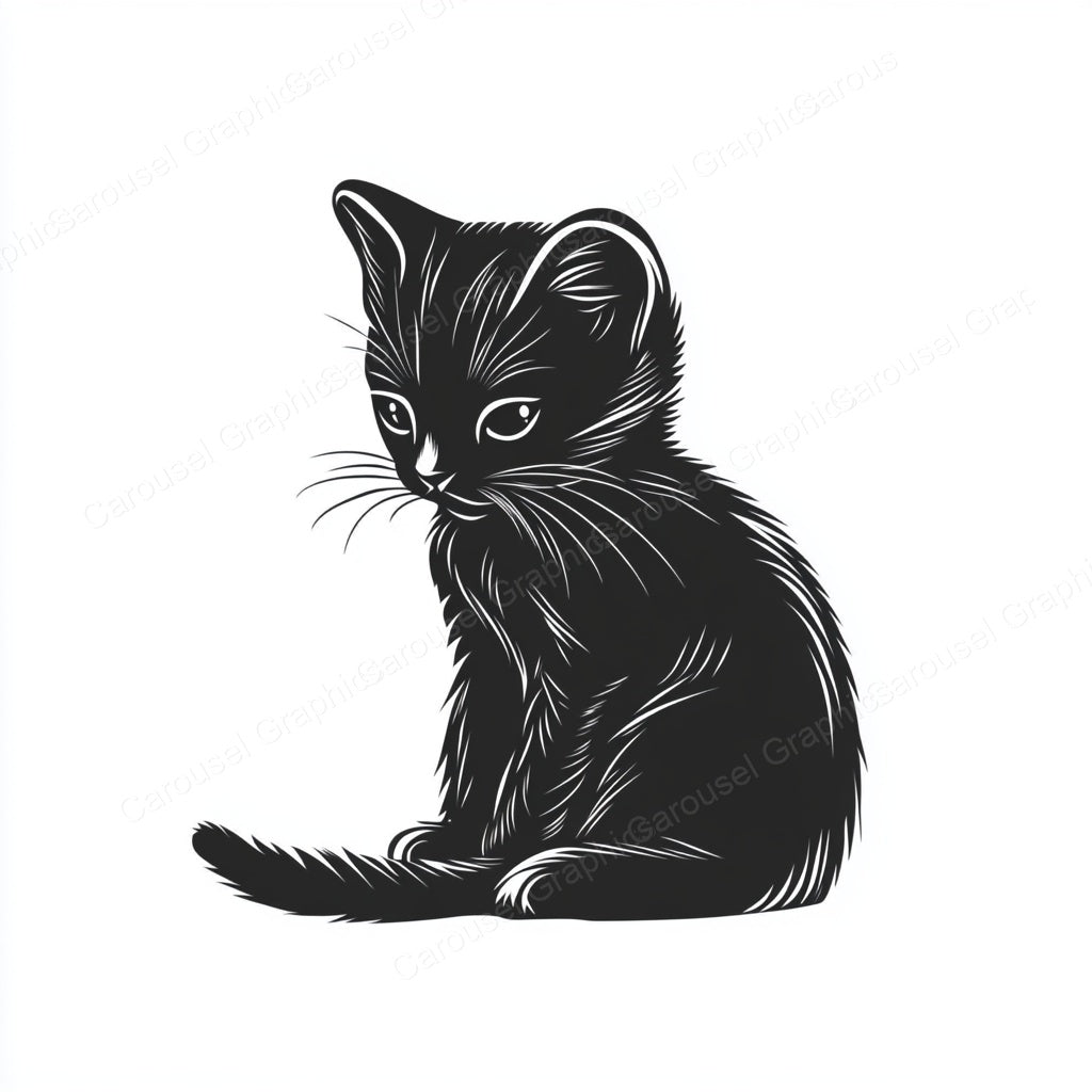 Kitten Vector Graphic preview