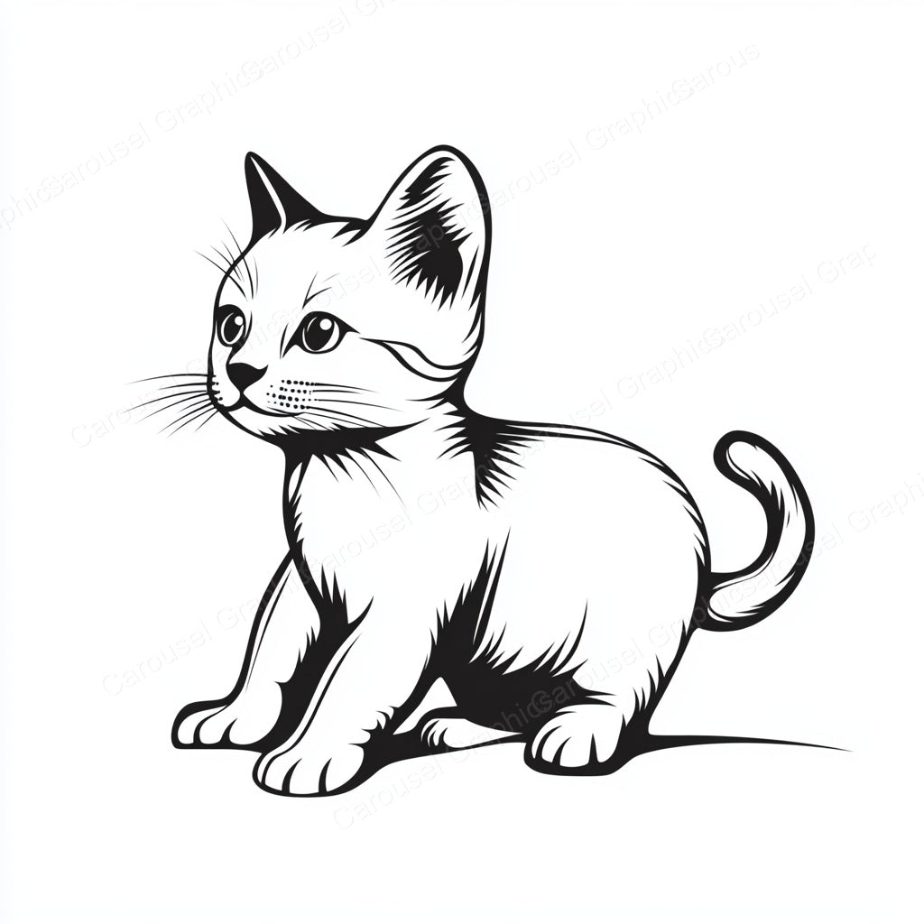 Kitten Vector Graphic preview