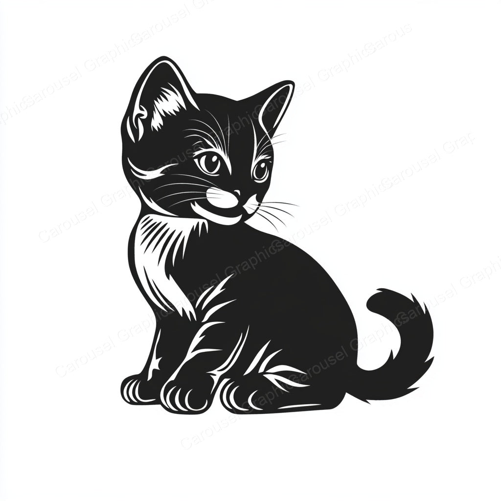Kitten Vector Graphic preview