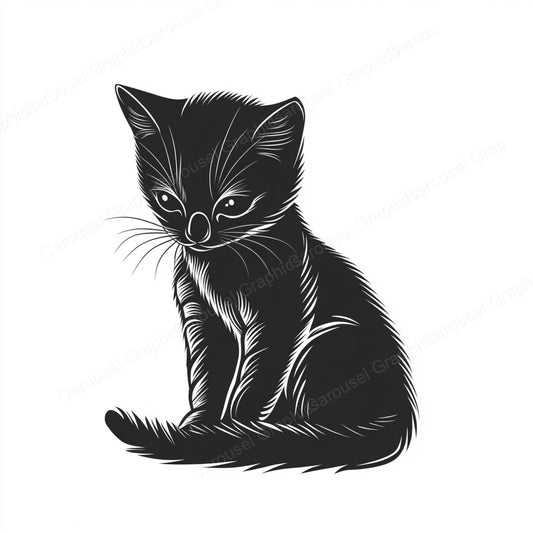 Kitten Vector Graphic preview