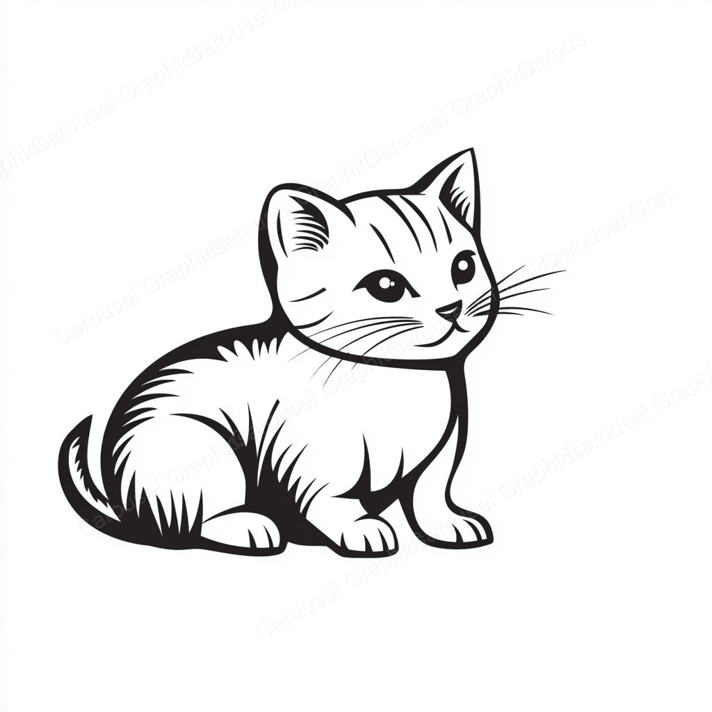 Kitten Vector Graphic preview