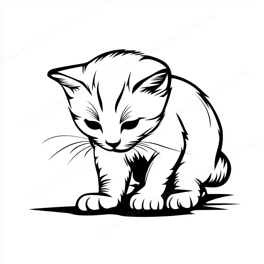 Kitten Vector Graphic preview