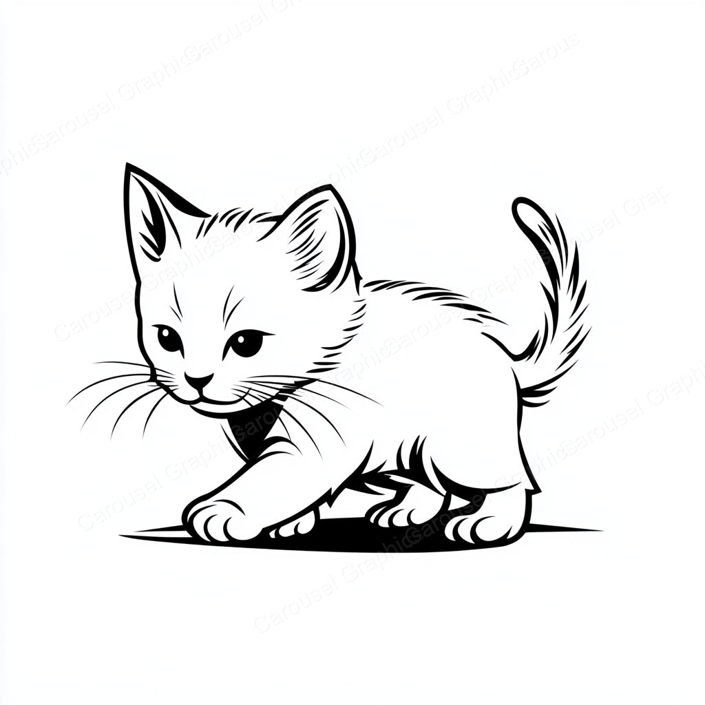Kitten Vector Graphic preview