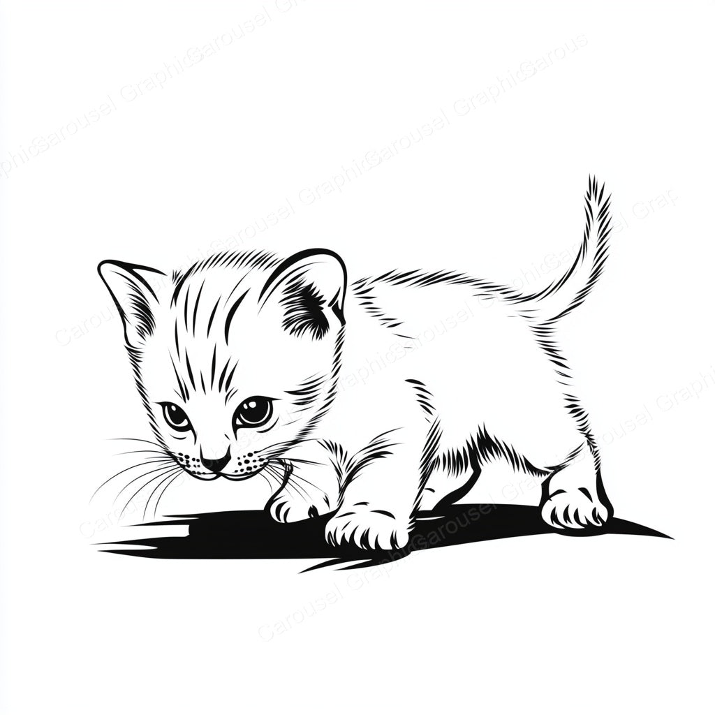 Kitten Vector Graphic preview