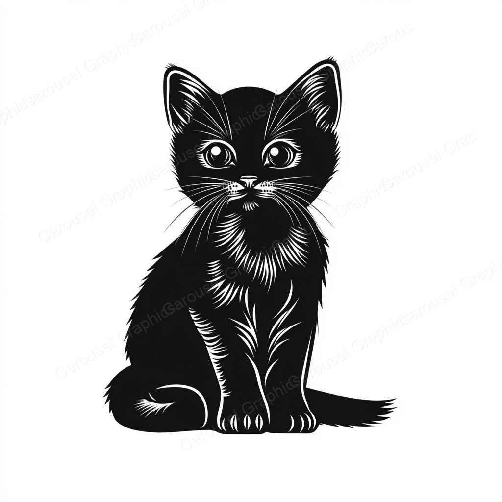 Kitten Vector Graphic preview
