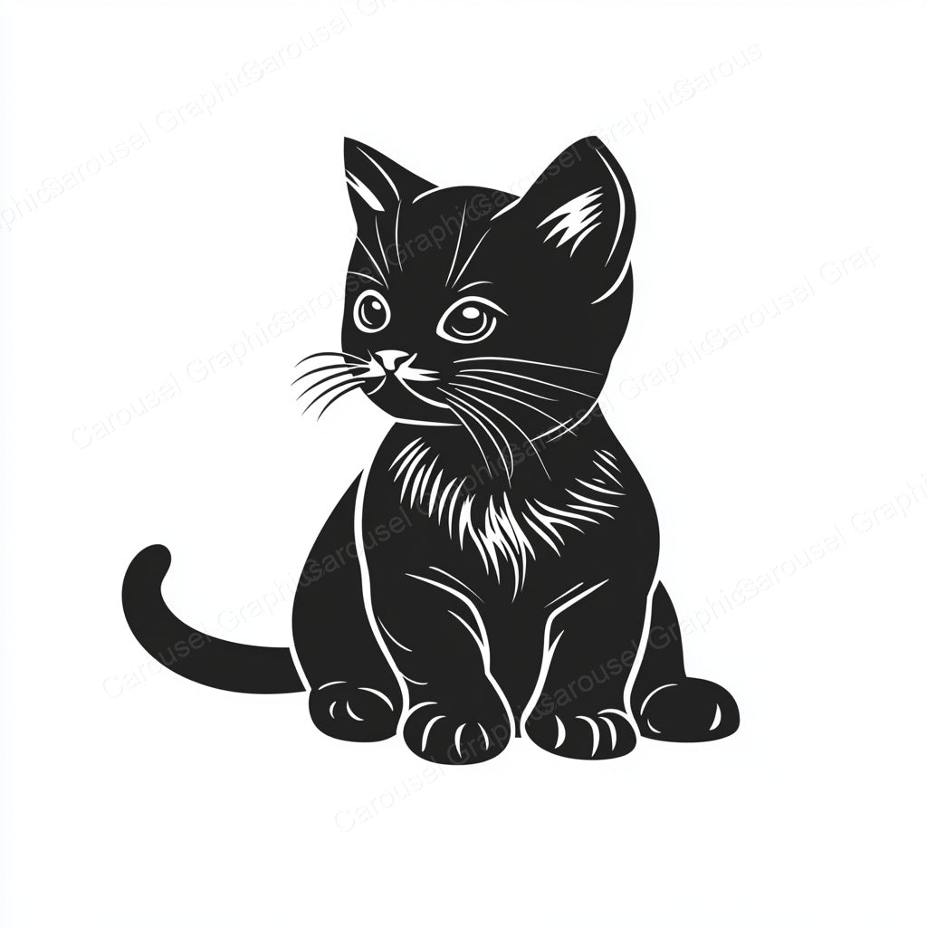 Kitten Vector Graphic preview
