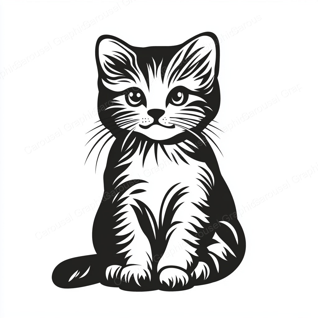 Kitten Vector Graphic preview