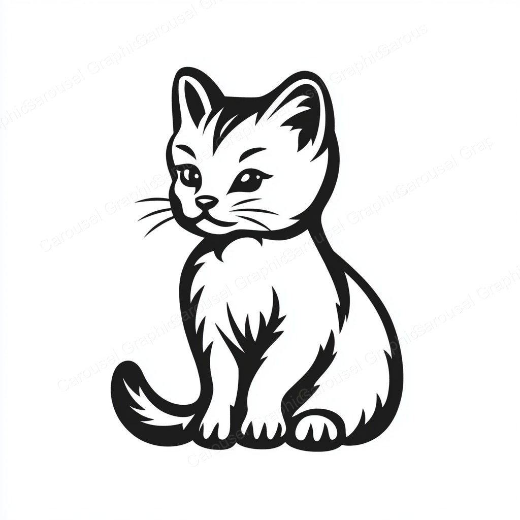 Kitten Vector Graphic preview