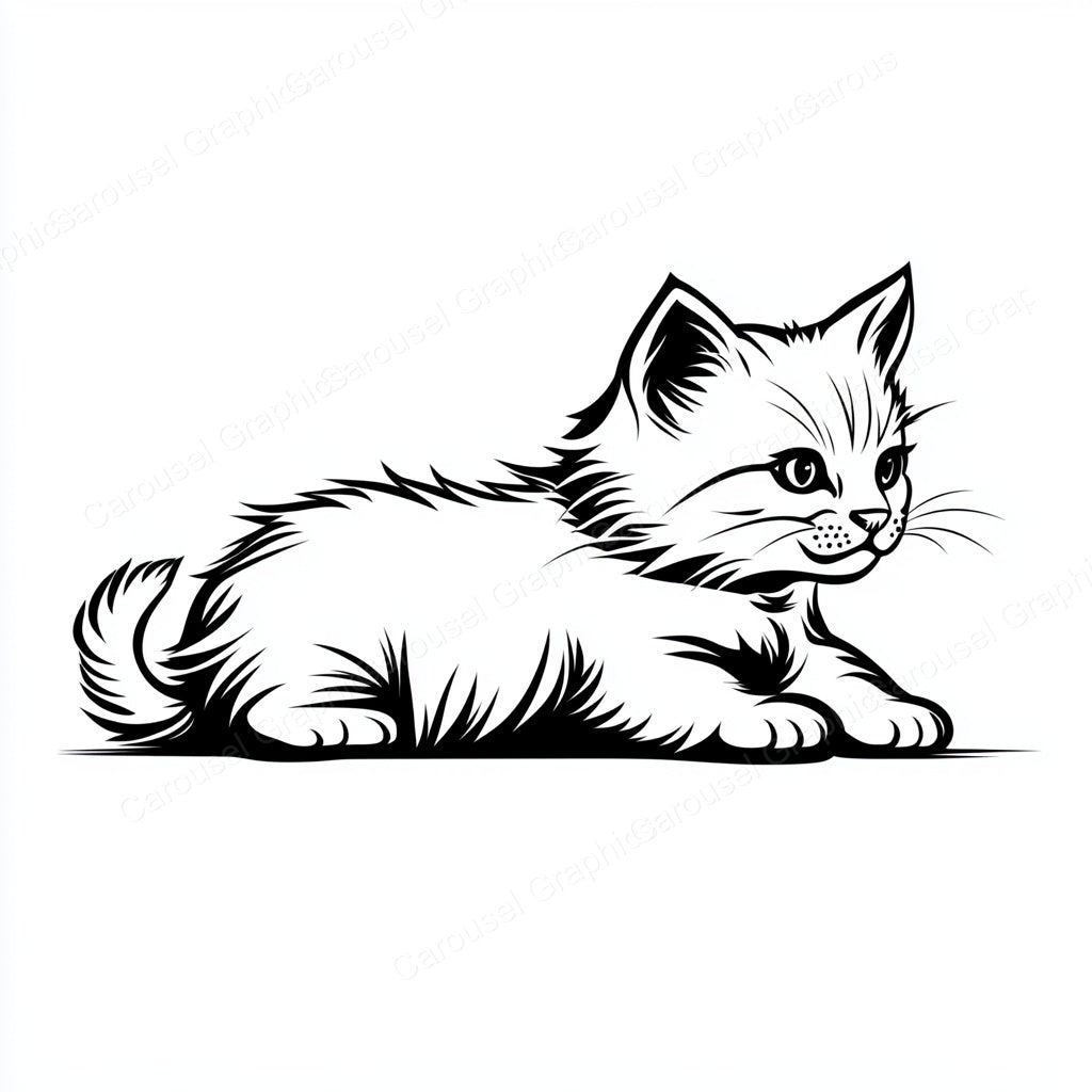 Kitten Vector Graphic preview