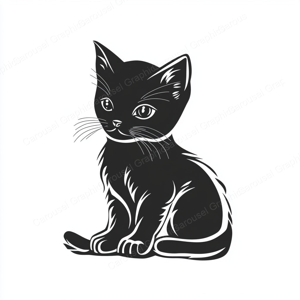 Kitten Vector Graphic preview