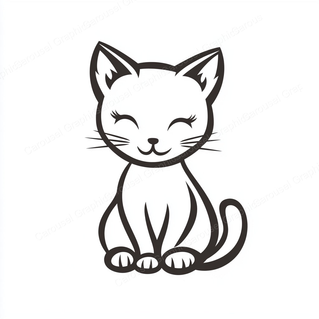 Kitten Vector Graphic preview