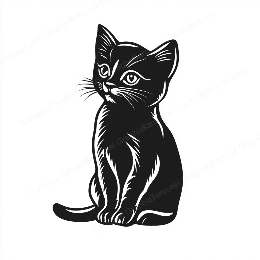 Kitten Vector Graphic preview