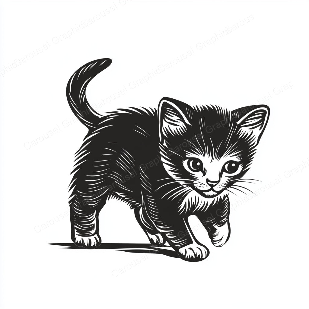 Kitten Vector Graphic preview
