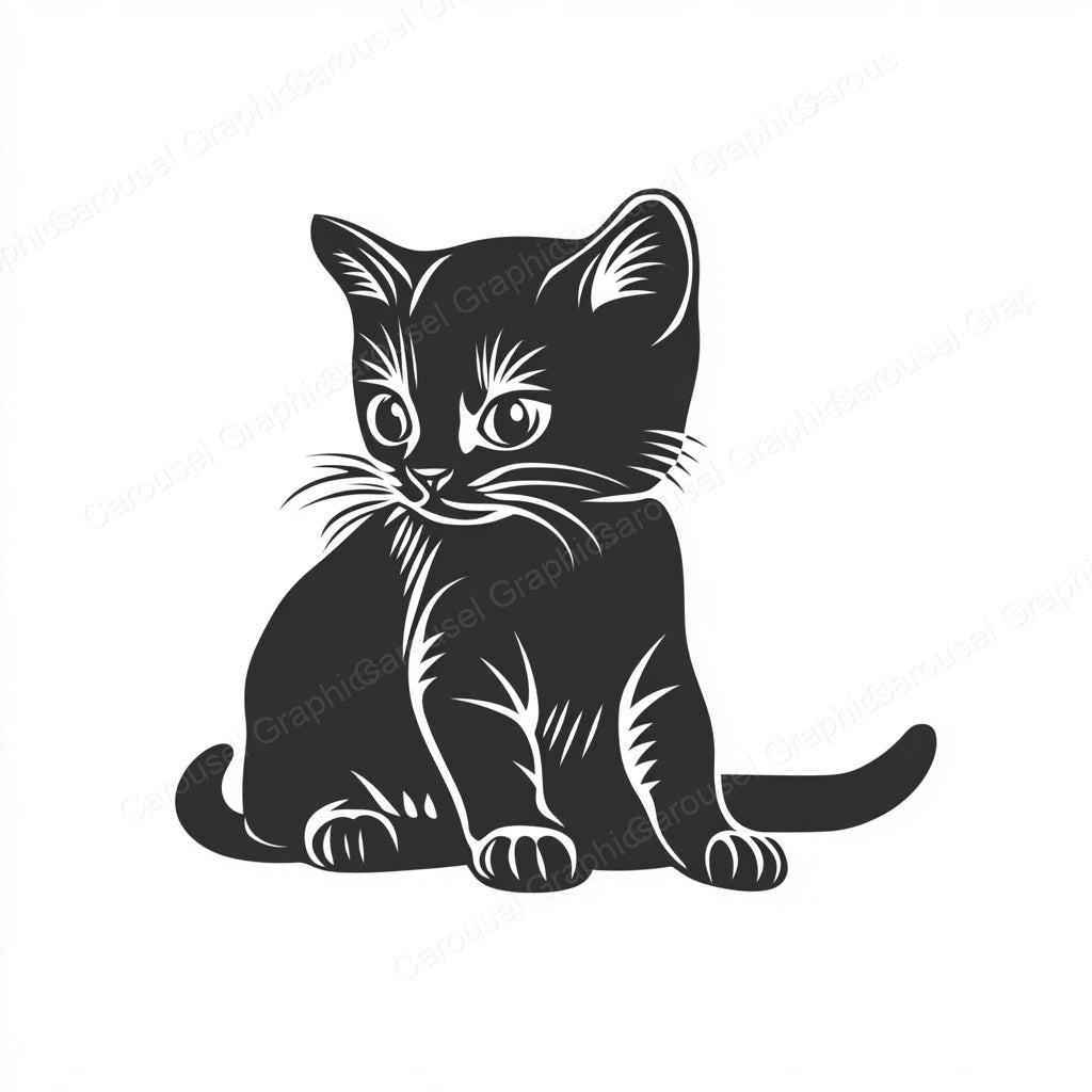 Kitten Vector Graphic preview